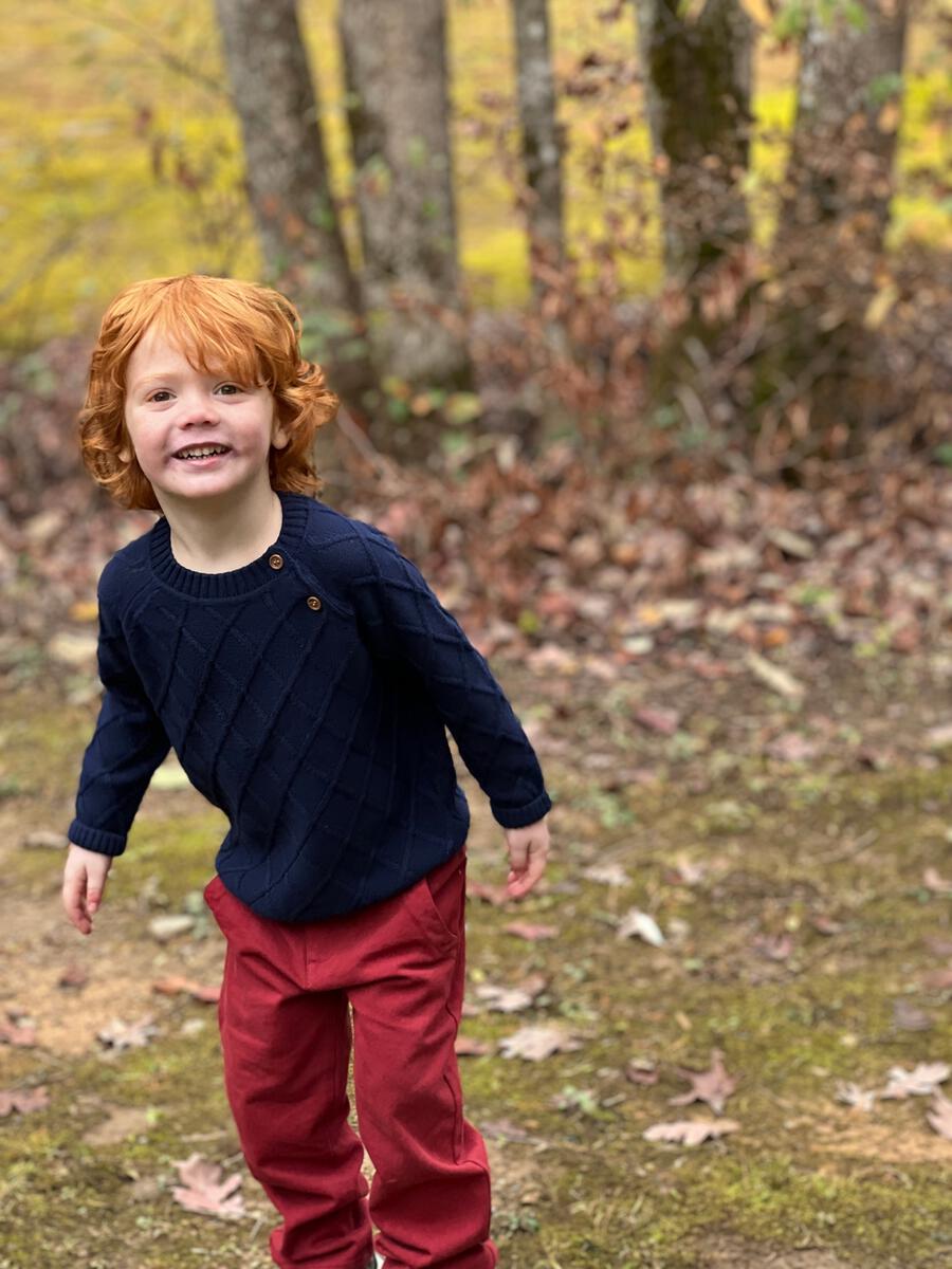 Me & Henry Jay Twill Pants – Burgundy