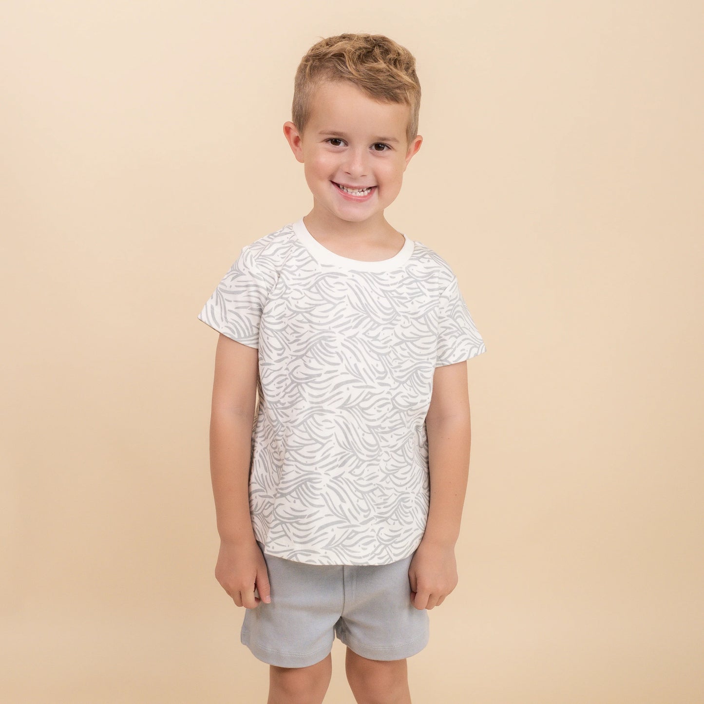 Makemake Organics Organic Tee & Shorts Set – Waves