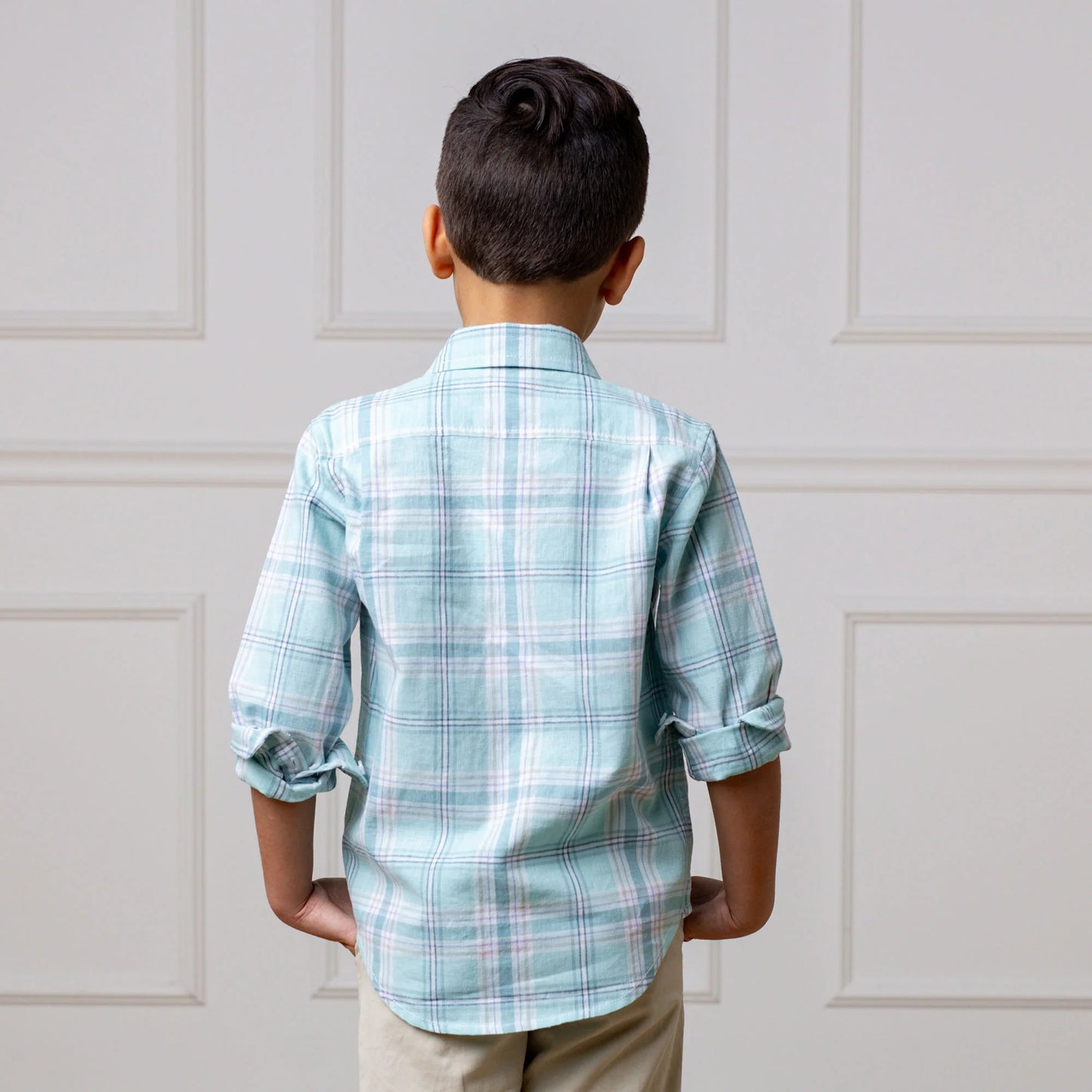 hope and henry, easter, blue plaid, spring, long sleeve, button up, shirt