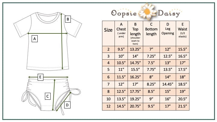 Oopsie Daisy Kid's Navy & Orange Floral Short Sleeve Rash Guard Swimsuit