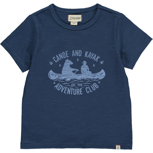Me & Henry Falmouth T-Shirt – Navy Adventure Camp