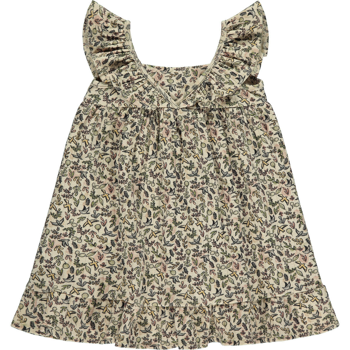 ettie and h, lili dress, sandbirds, summer dress, sleeveless, little girl, baby girl, neutral, ruffles, spring, summer, dressy, cotton, playdress