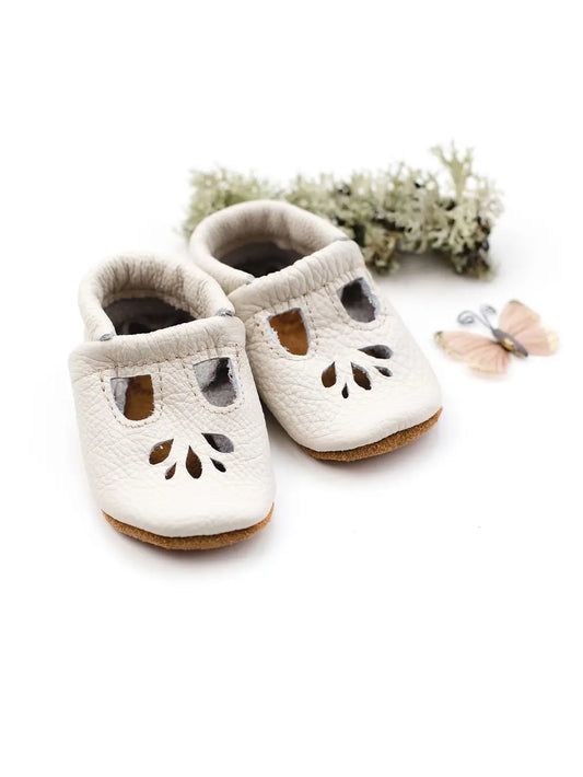 Starry Knight Design Milk Lotus T-Strap Shoes Baby Girl Booties  Toddler Sandals