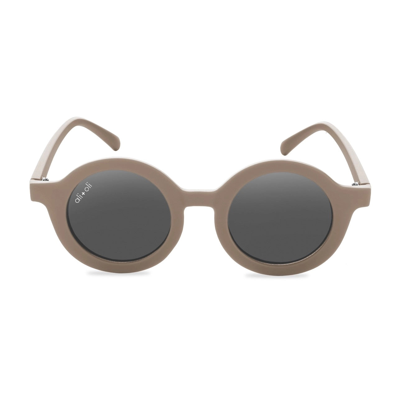 Ali and oli taupe round sunglasses brown