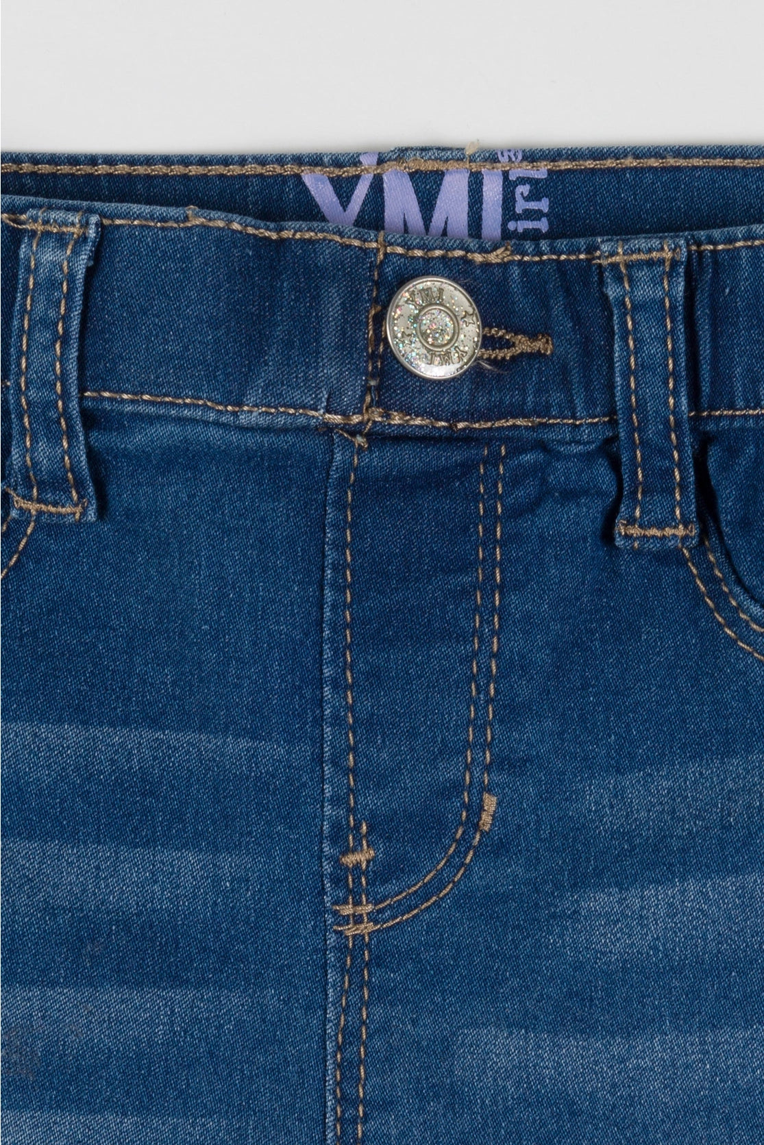 YMI Baby Girl's Pull-On Skinny Jeans - Medium Blue