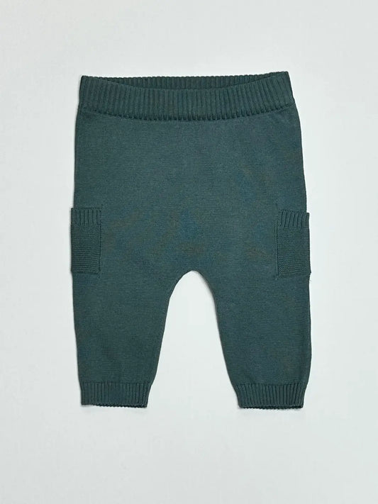 Viverano Organics Teal Blue Side Pocket Sweater knit pants