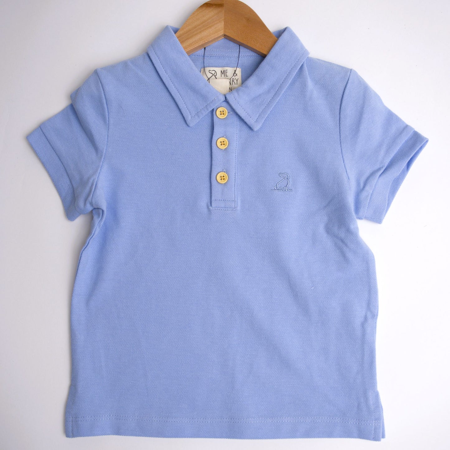 Me & Henry Shipping Pique Polo – Blue