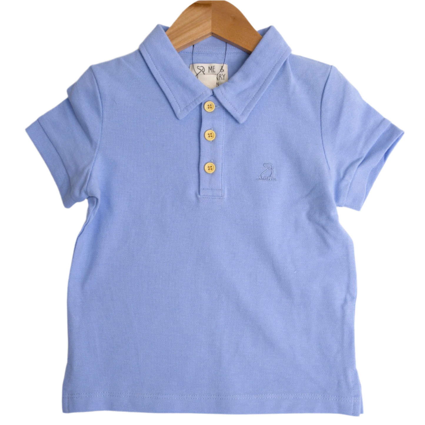 Me & Henry Shipping Pique Polo – Blue