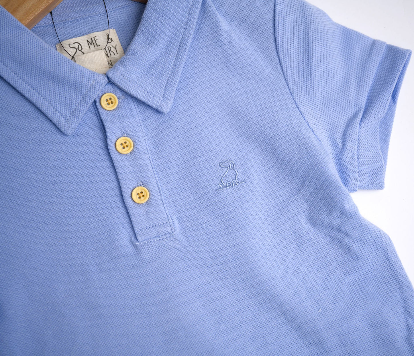 Me & Henry Shipping Pique Polo – Blue