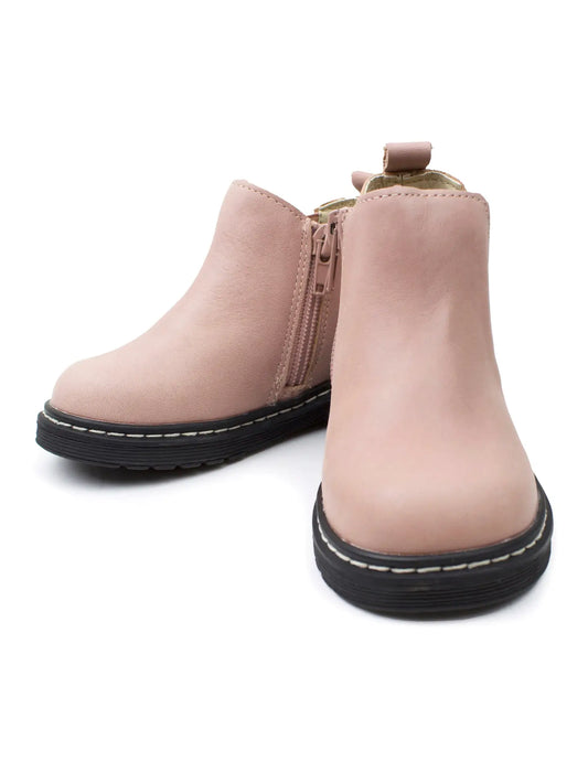 Piper finn, blush, chelsea, bootie, boots, zipper, girls