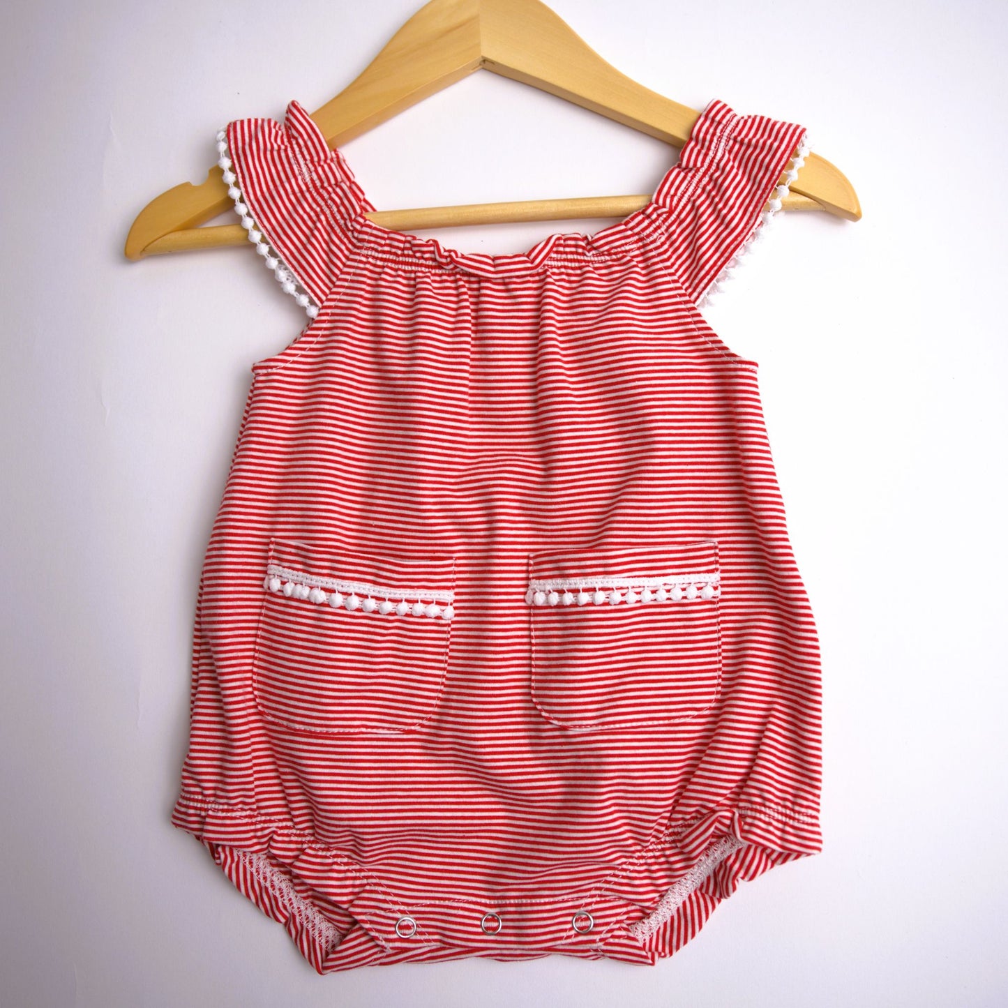 Vignette Aspen Bubble Romper - Red
