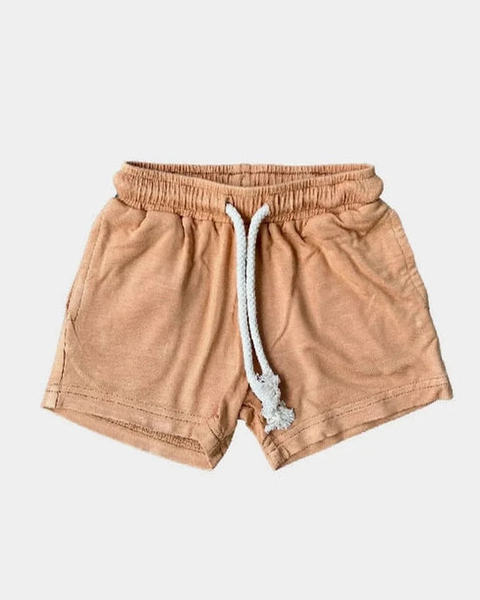 baby sprouts bamboo cotton shorts orange butterscotch