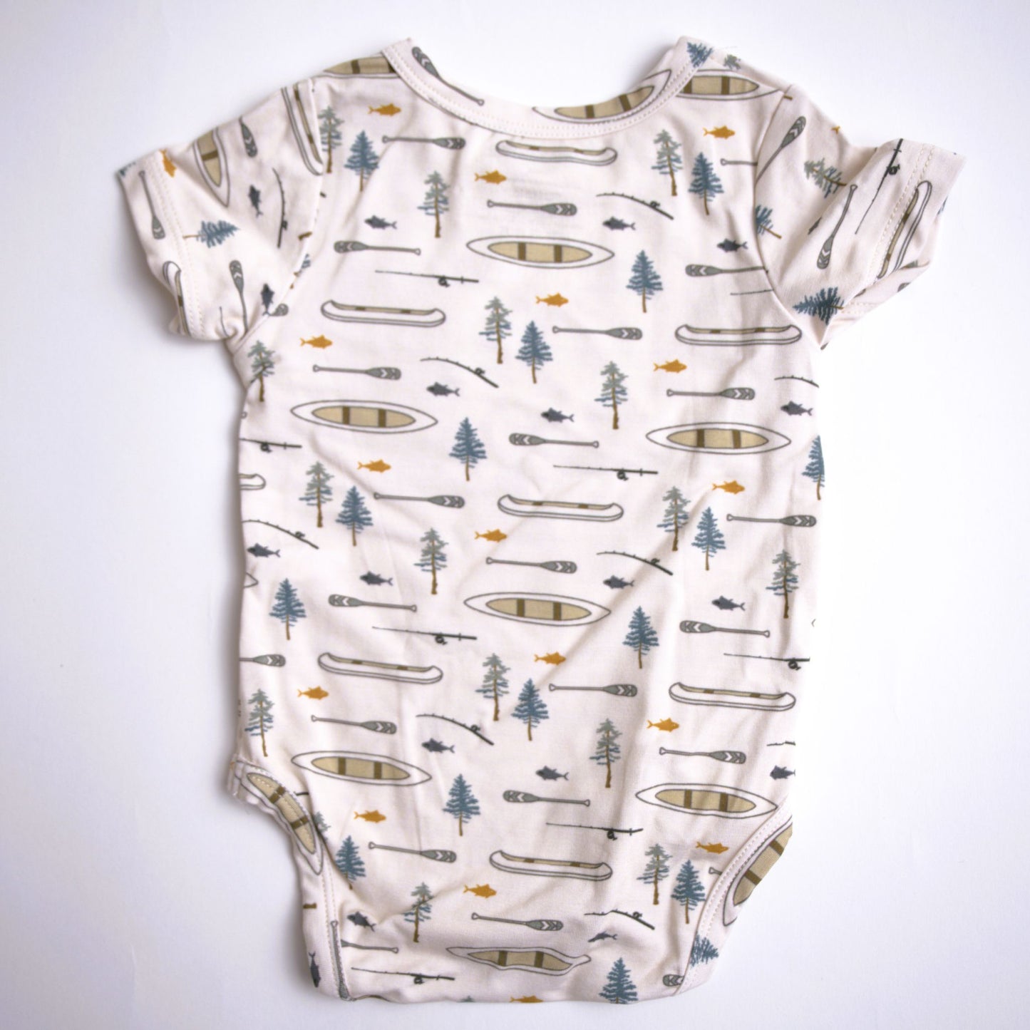 Babysprouts Baby Short Sleeve Bodysuit - Canoe