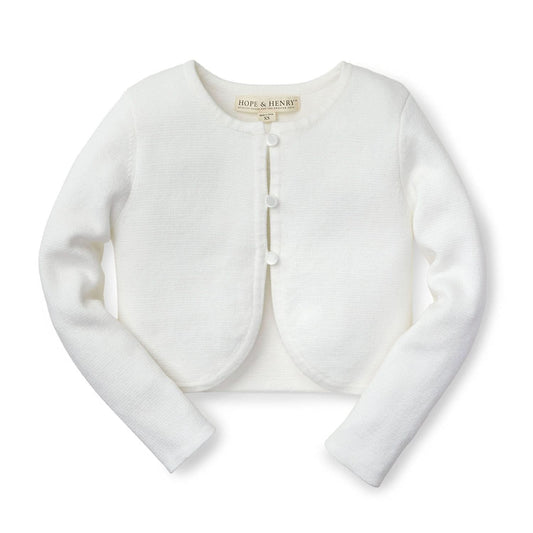 hope and henry, white, caridigan, cropped, long sleeve, easter, spring