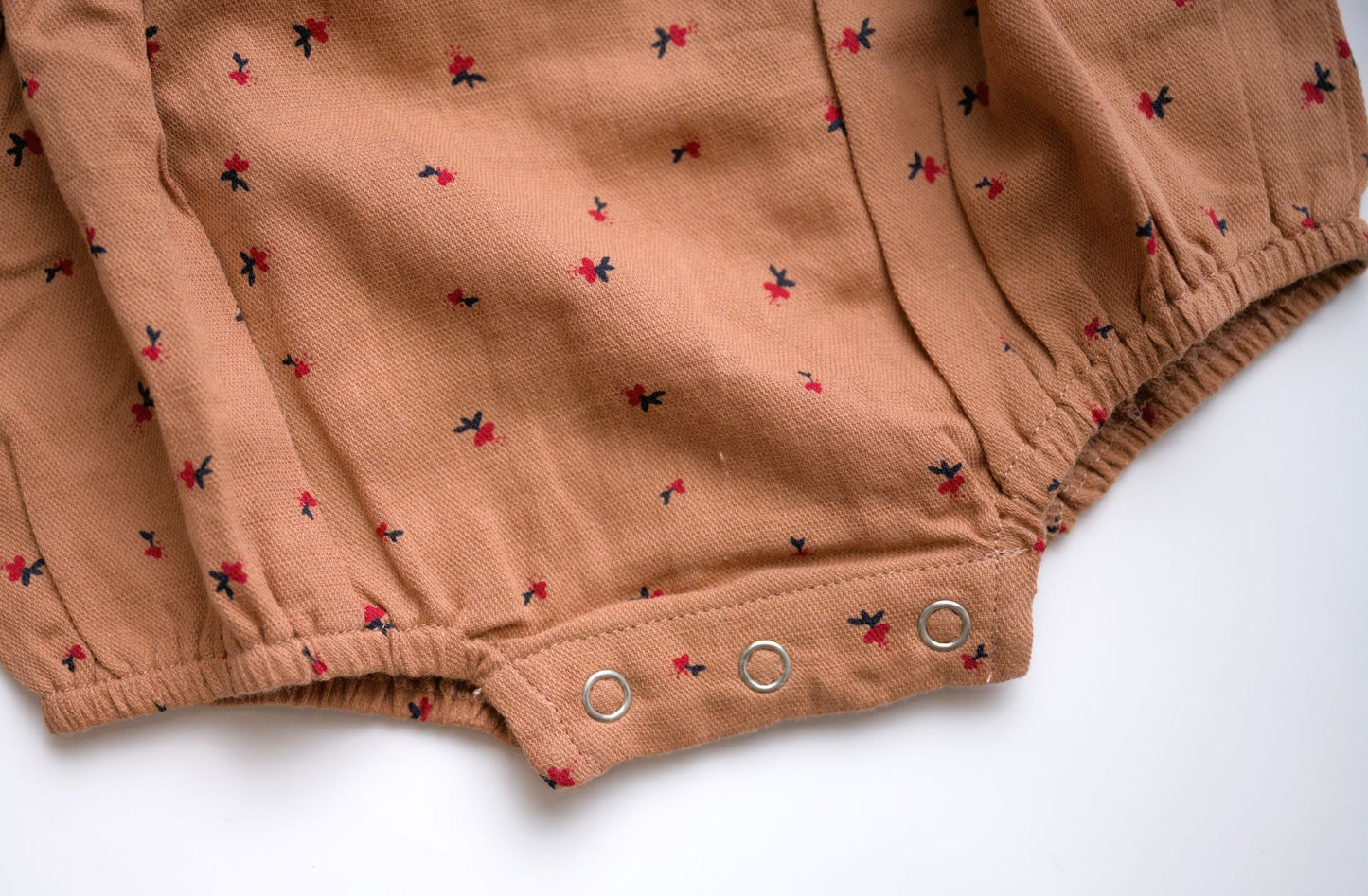 Vignette Daisy Bubble Romper - Pumpkin/Berry Floral
