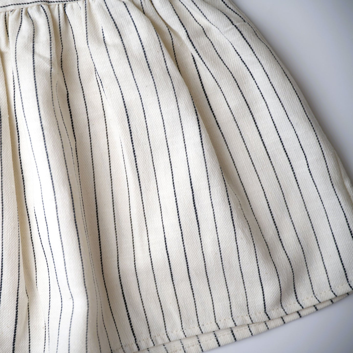 Eli & Nev Baby Girl Dina Summer Dress - Stripes (100% Cotton) cream and navy stripe dress best seller twin outfit