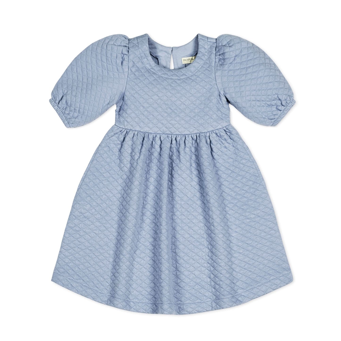 hope and henry, blue, quilted, dress, girls, fall