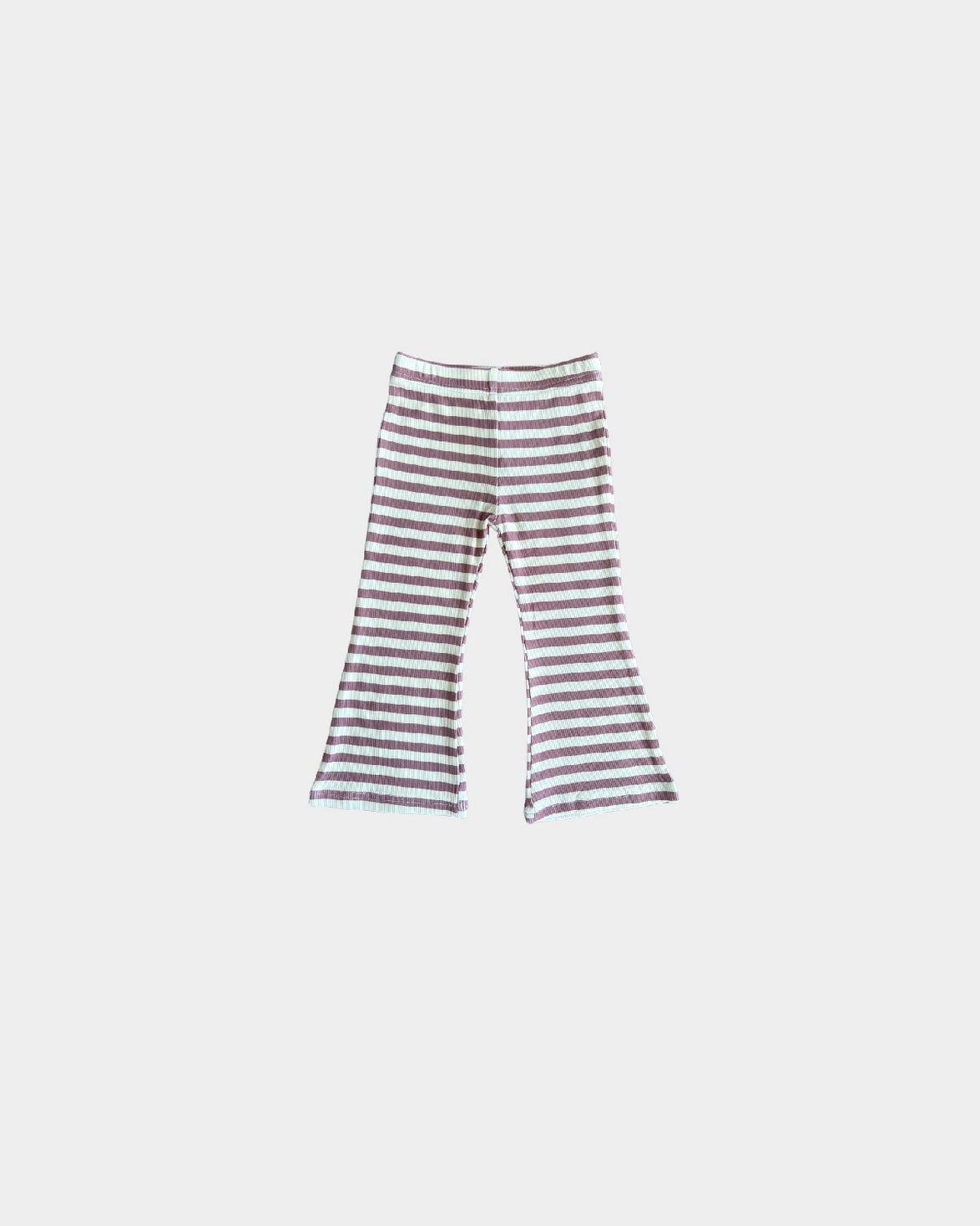 babysprouts, bamboo cotton, girl, flare leggings, mauve, striped