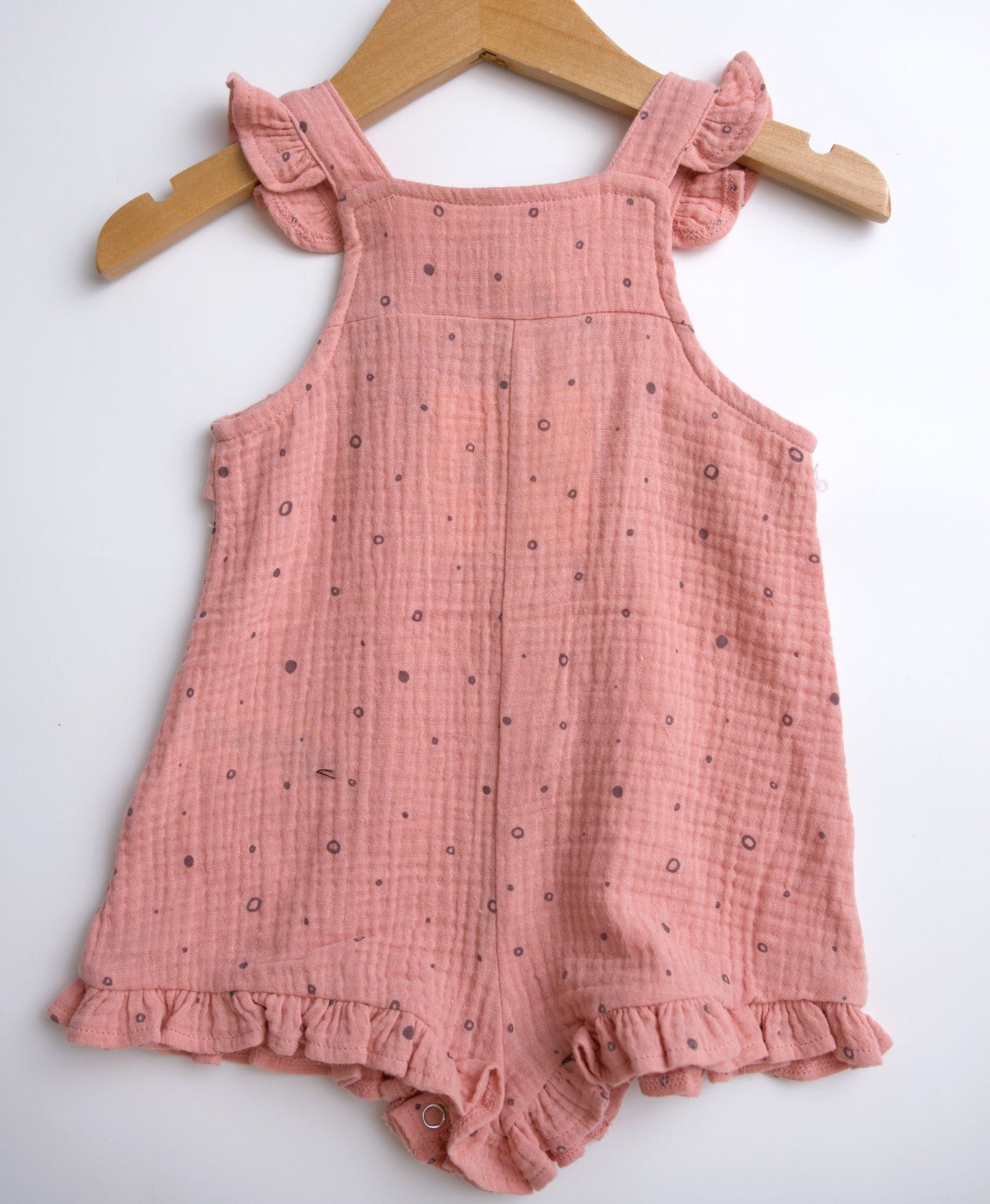 ettie + h Freya Romper - Pink Polka Dots