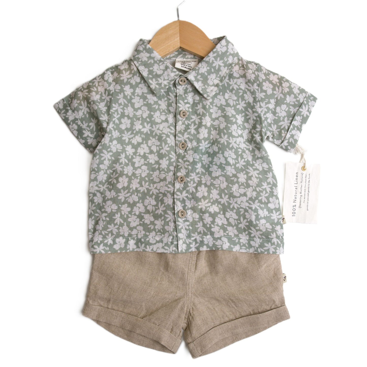 floral teal linen shorts set grey shorts button up collared shirt