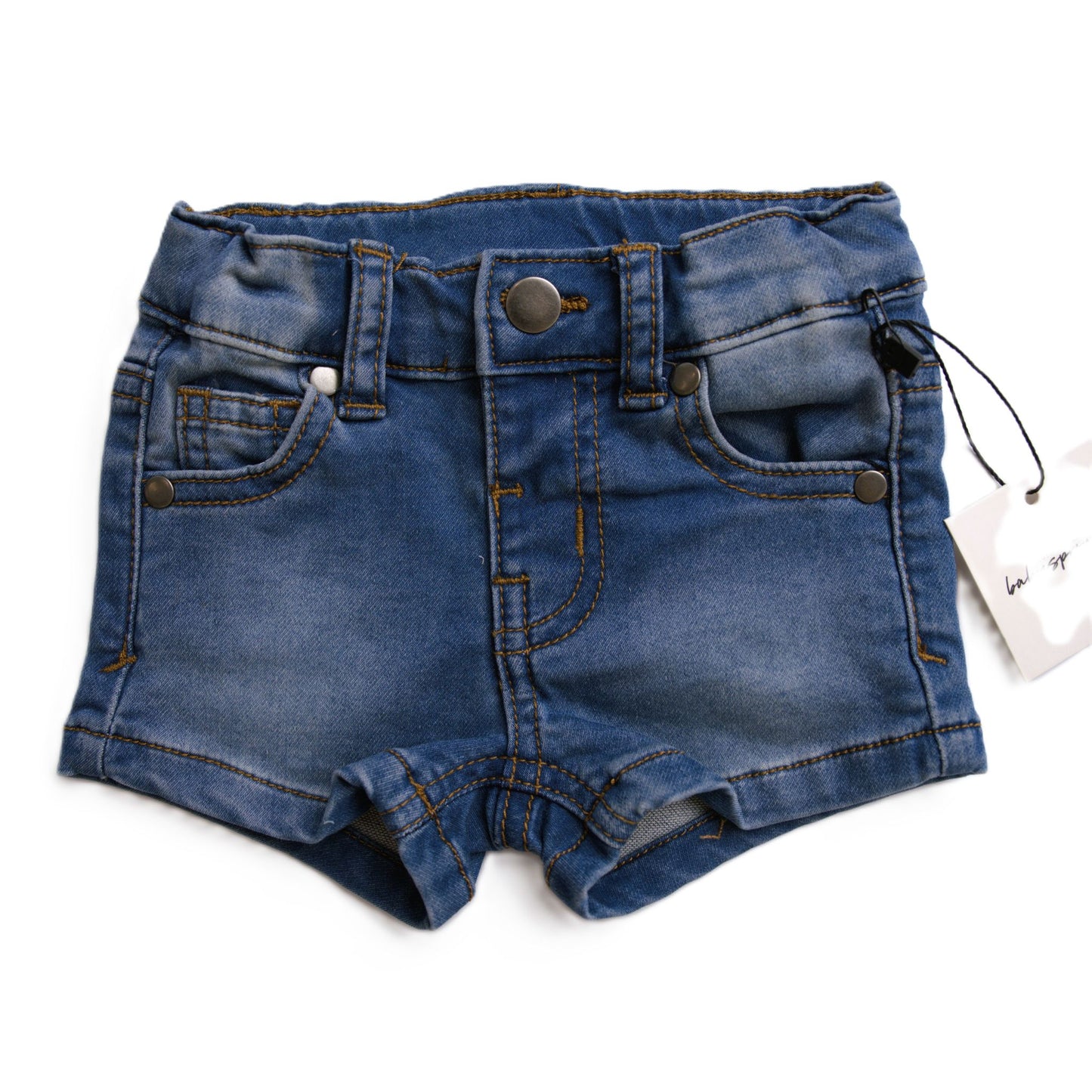 Babysprouts Clothing Company Girl's Denim Shorts - Mid Wash Blue