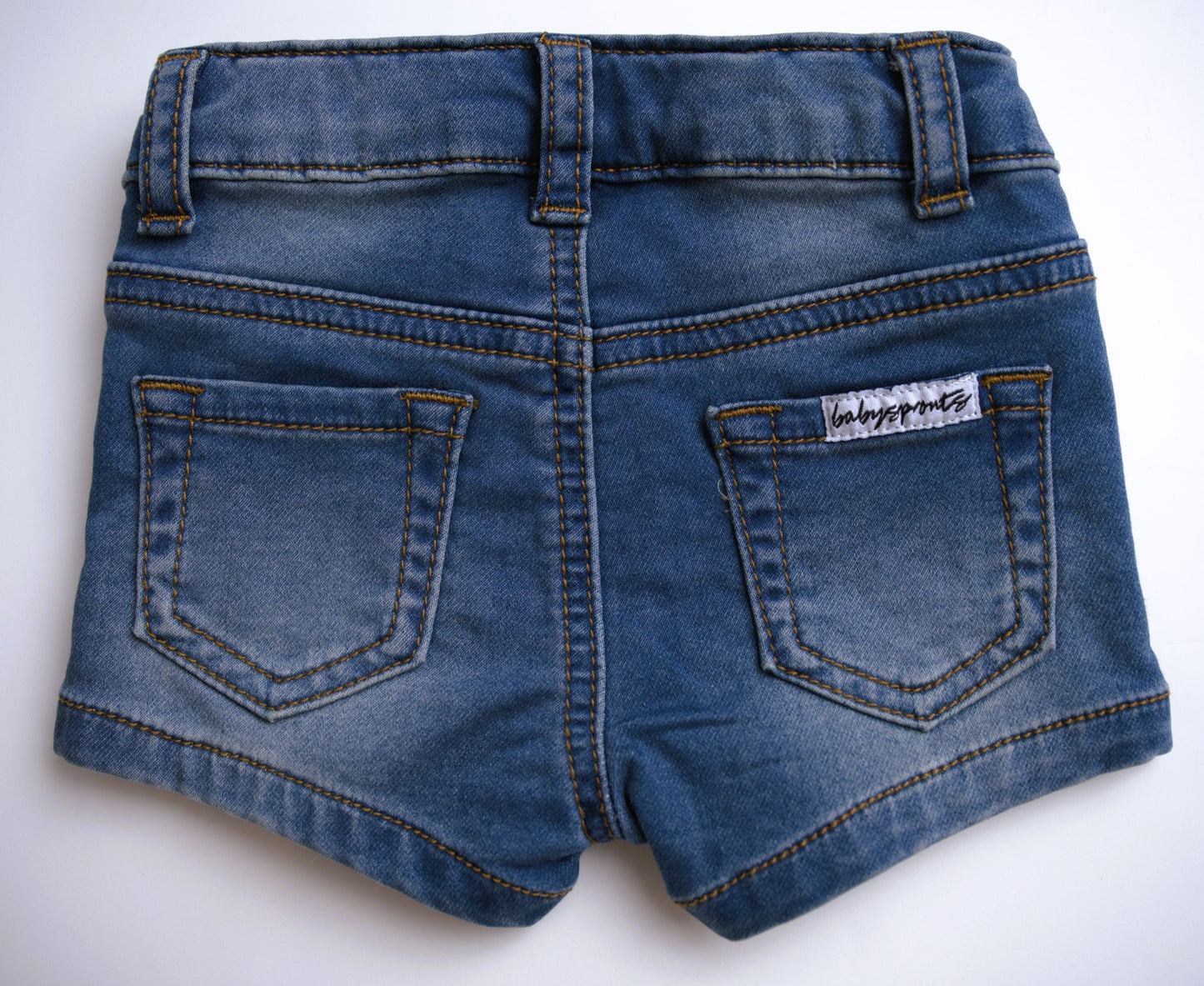 Babysprouts Clothing Company Girl's Denim Shorts - Mid Wash Blue