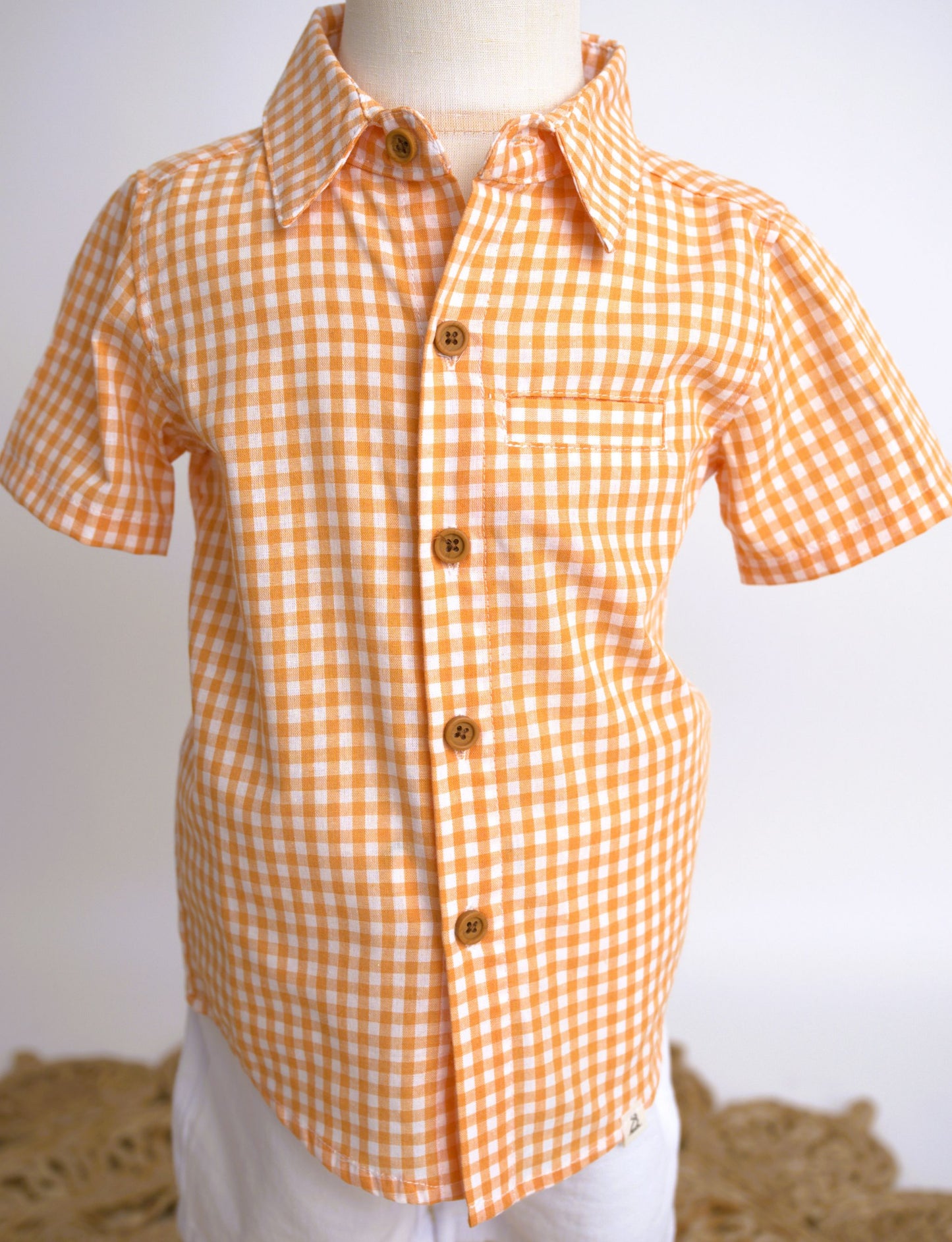 Me & Henry Plaid Shirt - Gold
