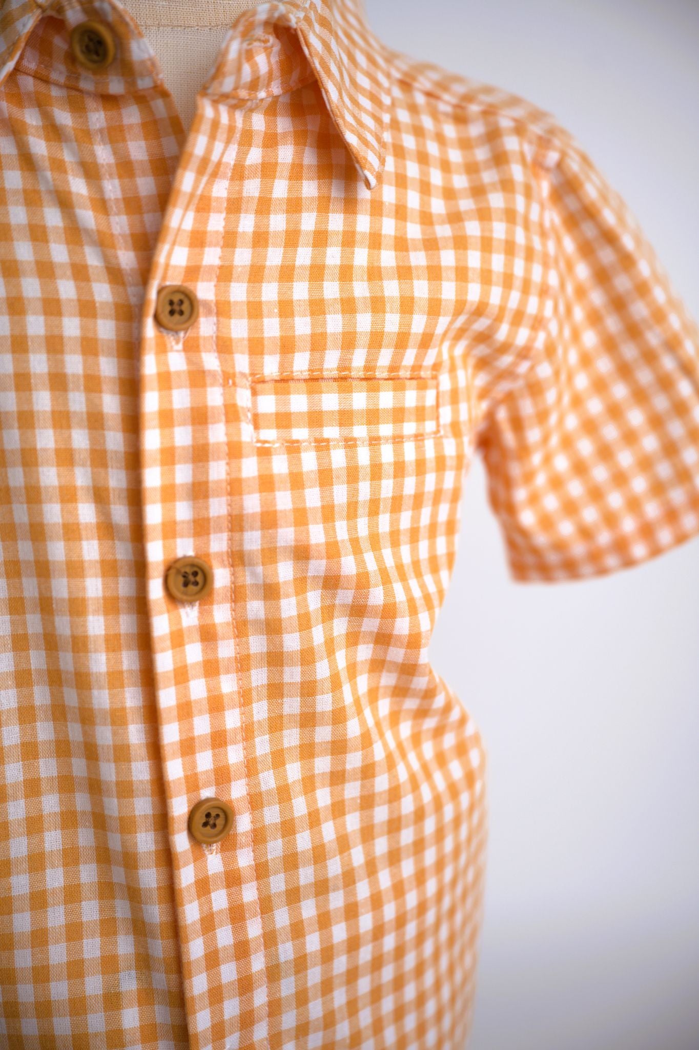 Me & Henry Plaid Shirt - Gold