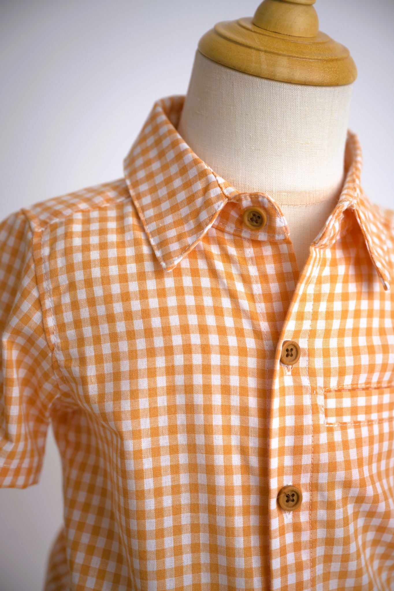 Me & Henry Plaid Shirt - Gold