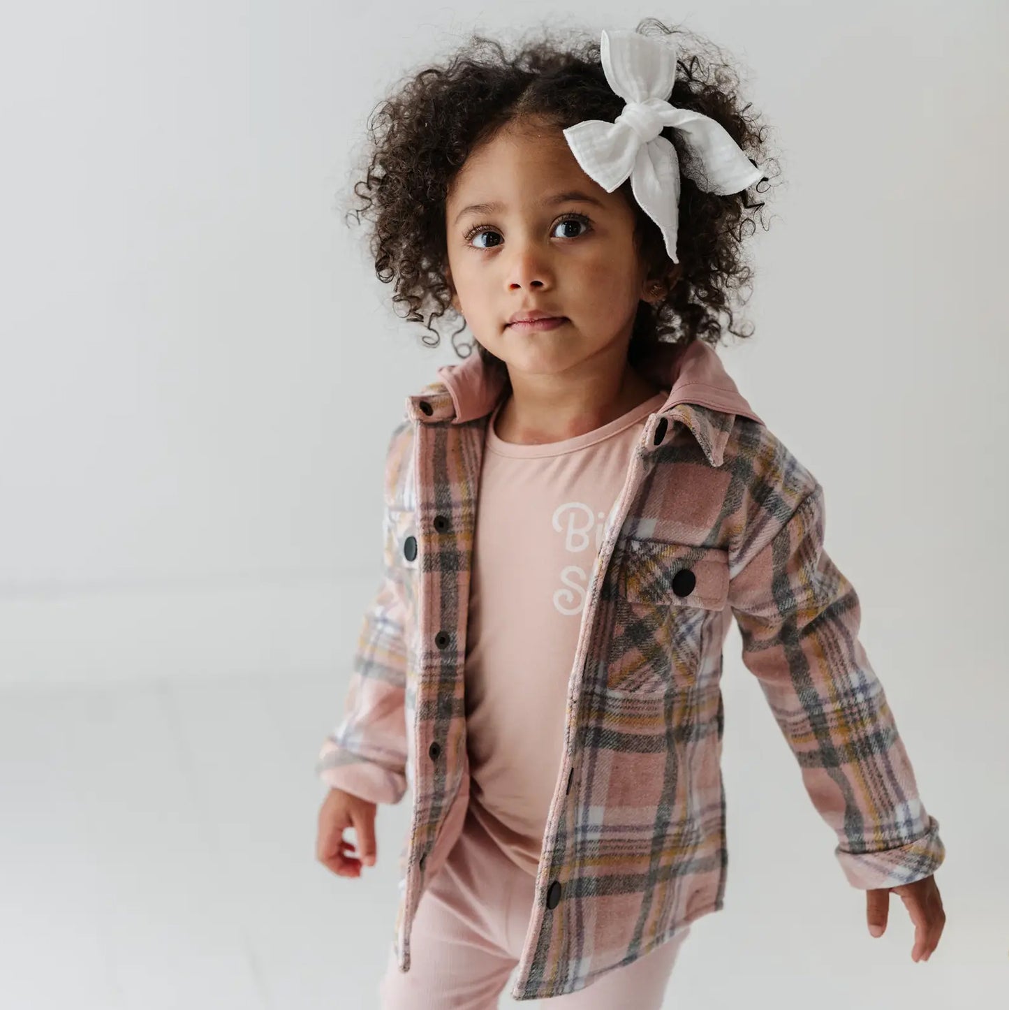 babysprouts, cottons, flannel, pink, shacket, coat, hooded, grey, girl, toddler, fall, coat