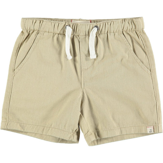 me and Henry twill shorts khaki stone