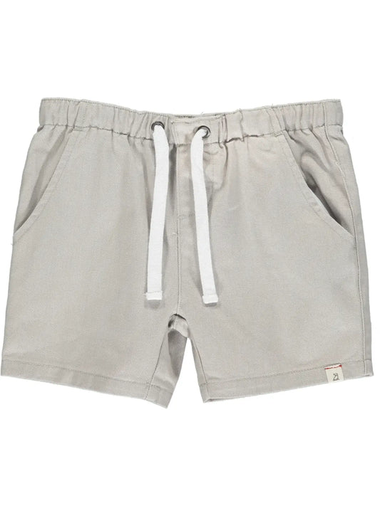 Me and Henry Hugo twill shorts light grey