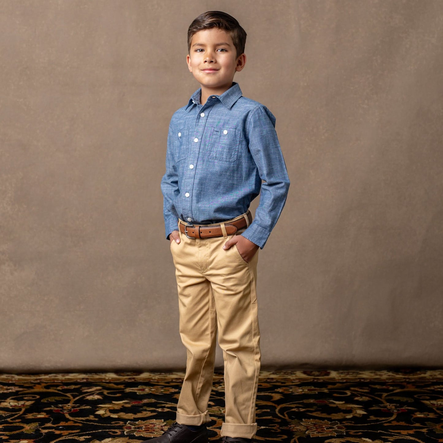 Hope and Henry Organic Stretch Twill Chino – Stretch Khaki