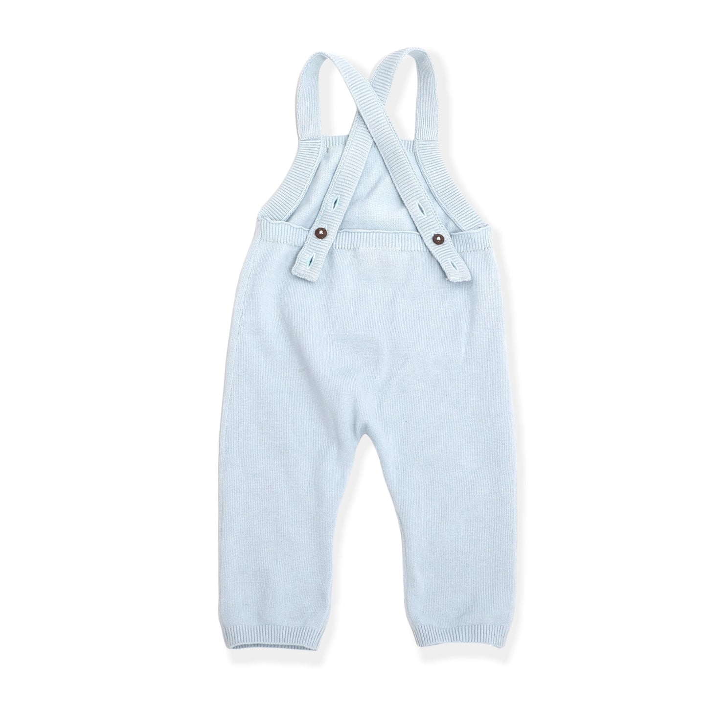 Viverano Organics Milan Kangaroo Pocket Baby Overall & Bodysuit Set (Organic) – Blue