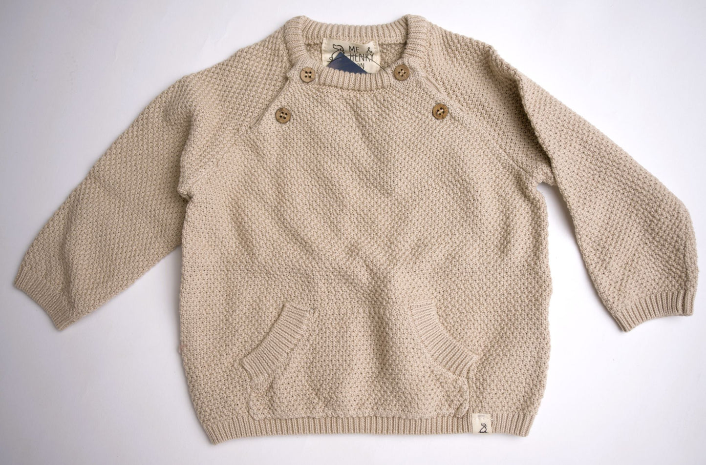 Me & Henry Morrison Baby Sweater – Cream