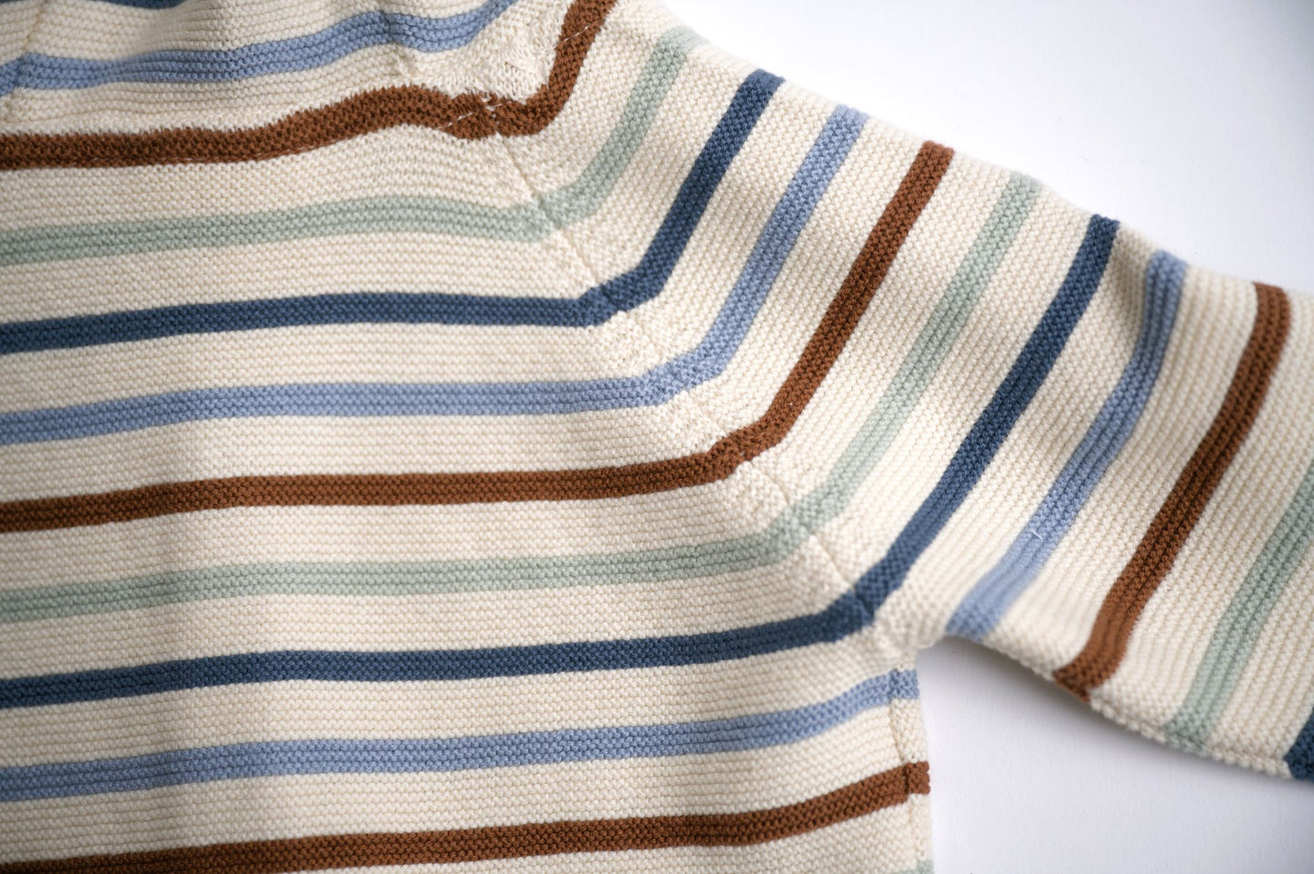 Viverano Organics Multicolor Stripe Hooded Sweater Baby Cardigan (Organic) – Multicolor Stripe