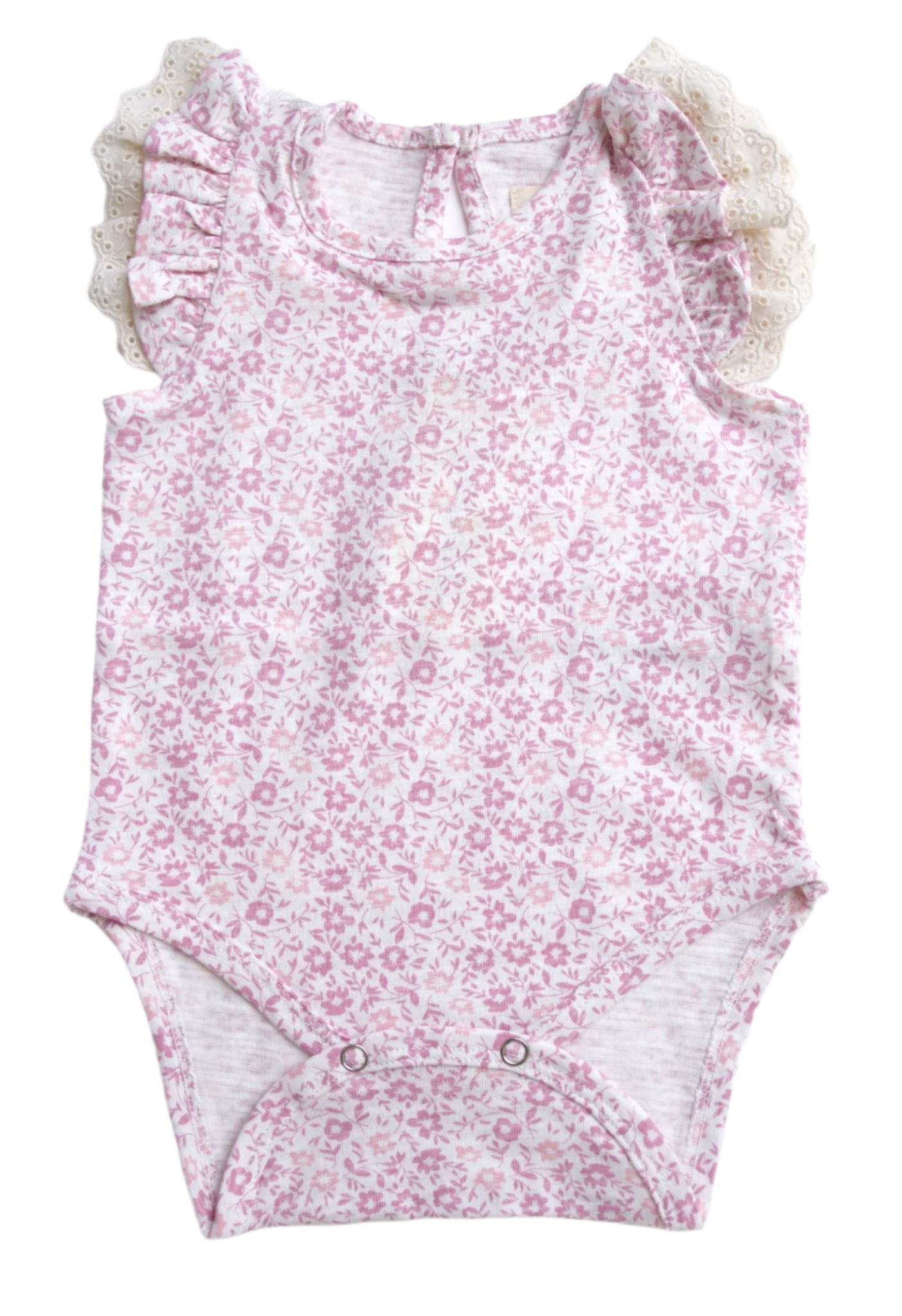 Vignette Amber Onesie - Pink Ditsy Floral