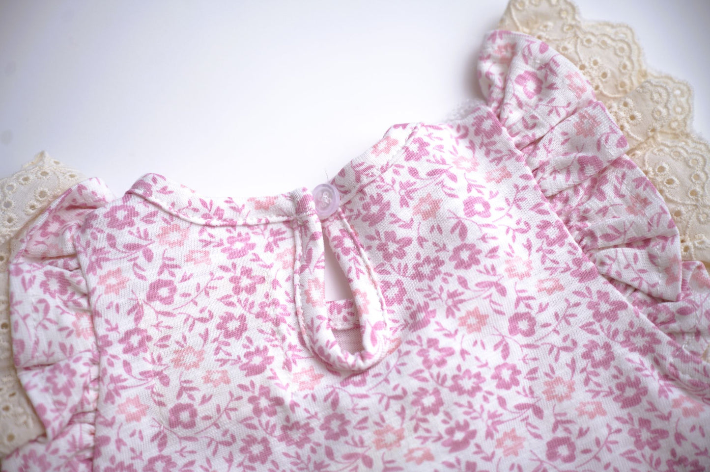 Vignette Amber Onesie - Pink Ditsy Floral