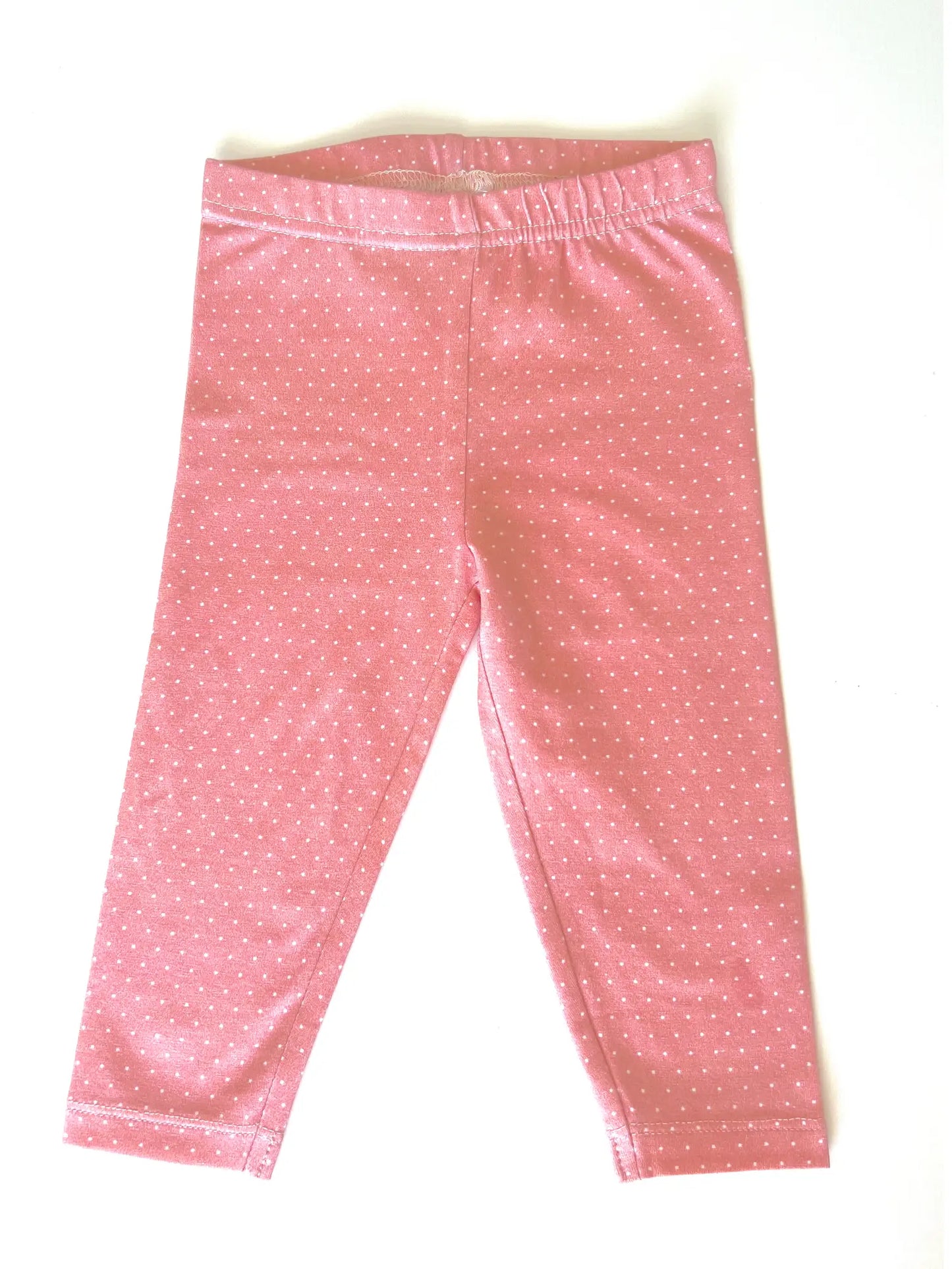 viverano organic cotton pink polka dot leggings baby pants