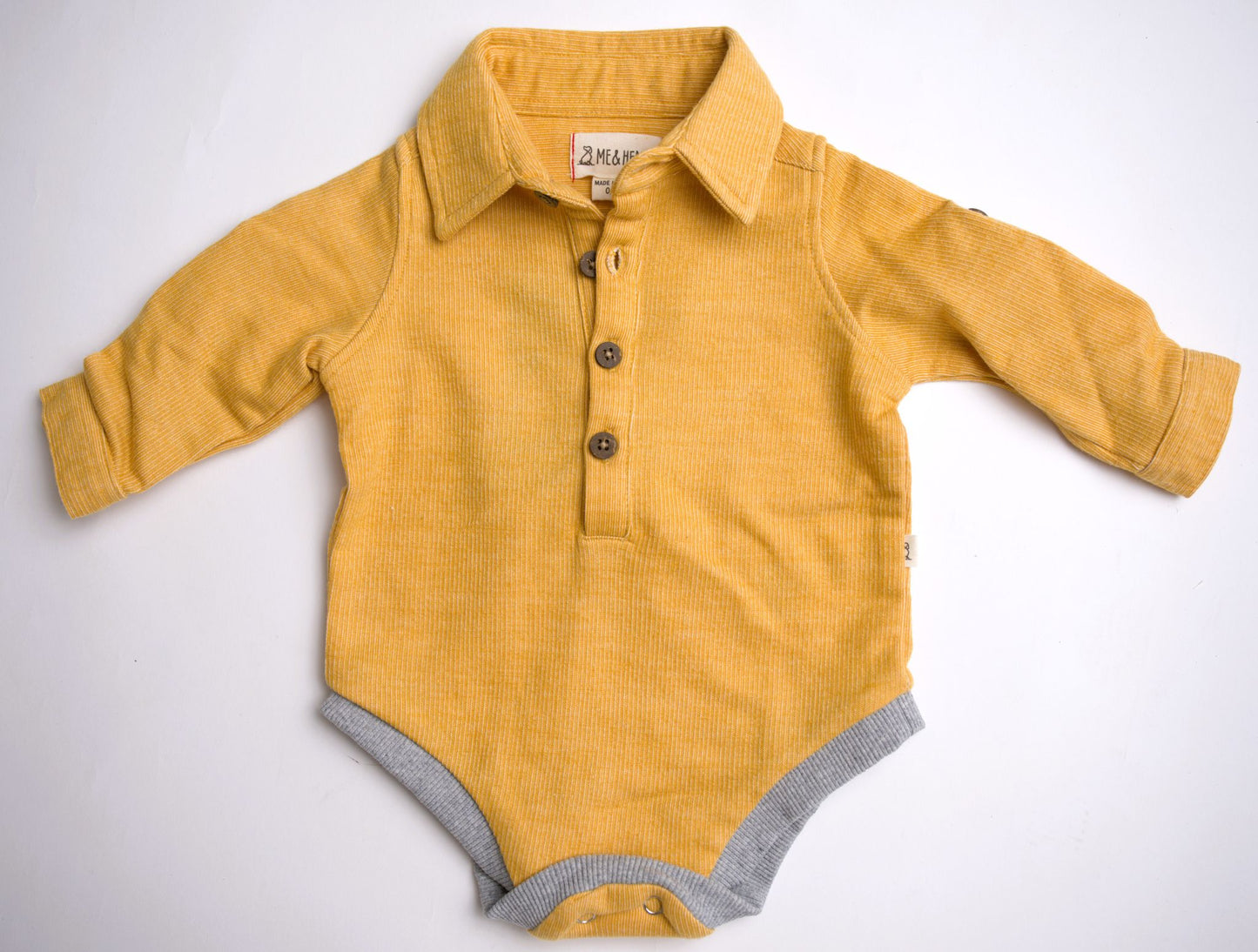 Me & Henry Ripley Jersey Onesie – Gold