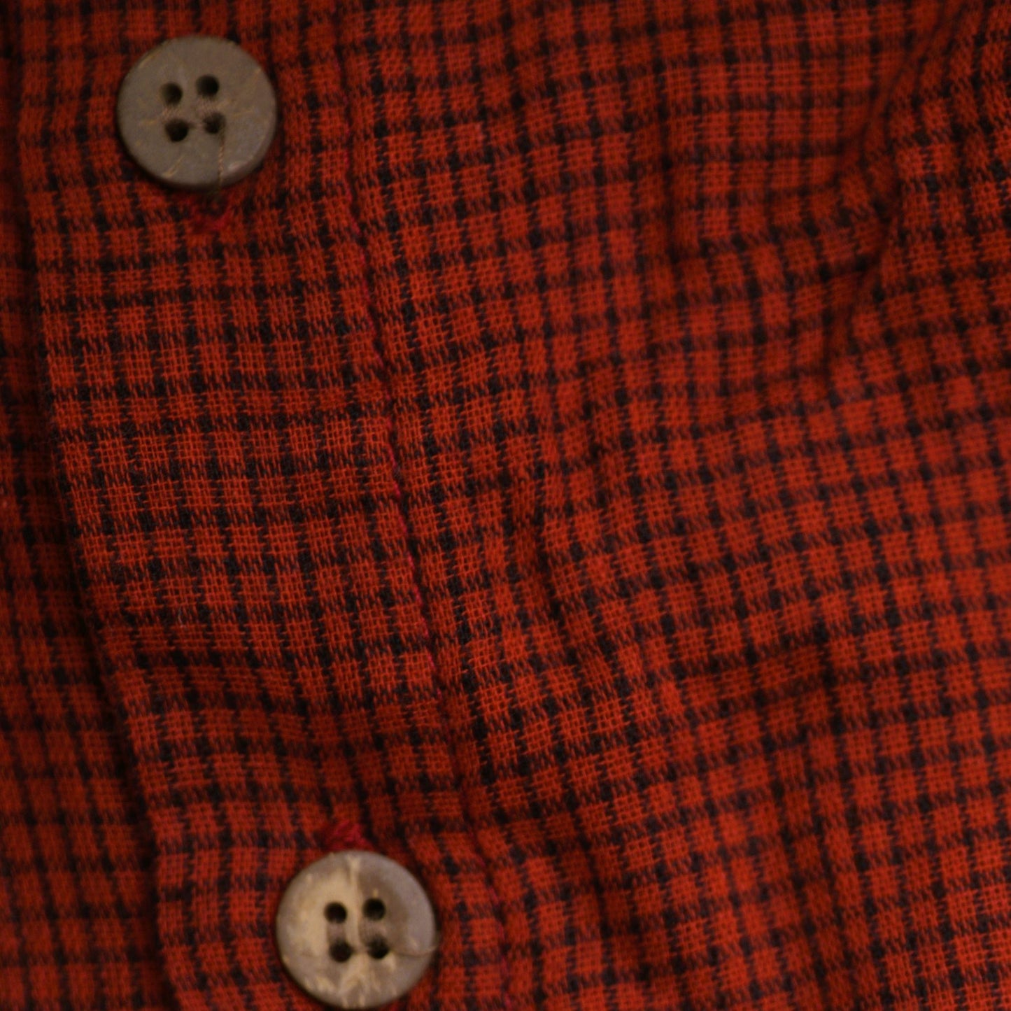 Me & Henry Atwood Woven Shirt – Rust/Black Micro Plaid Unlined