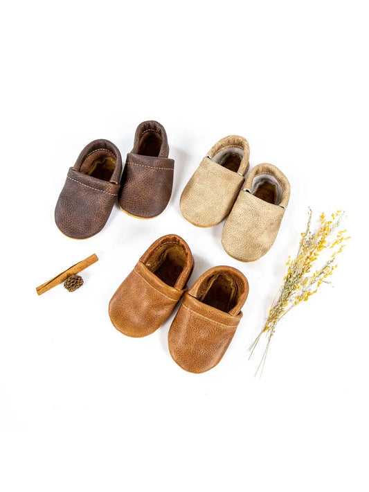 Starry Knight Design Loafers – Latte (tan)