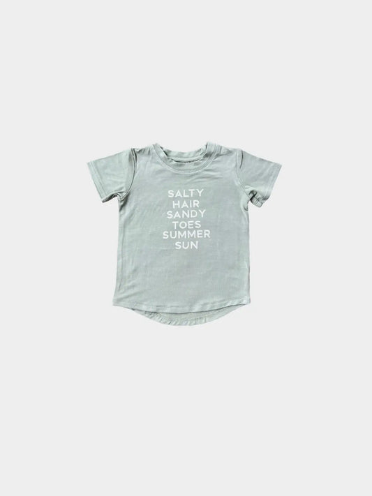 Babysprouts Clothing Company Boy's Tee - Salty Hair Sandy Toes Summer Sun