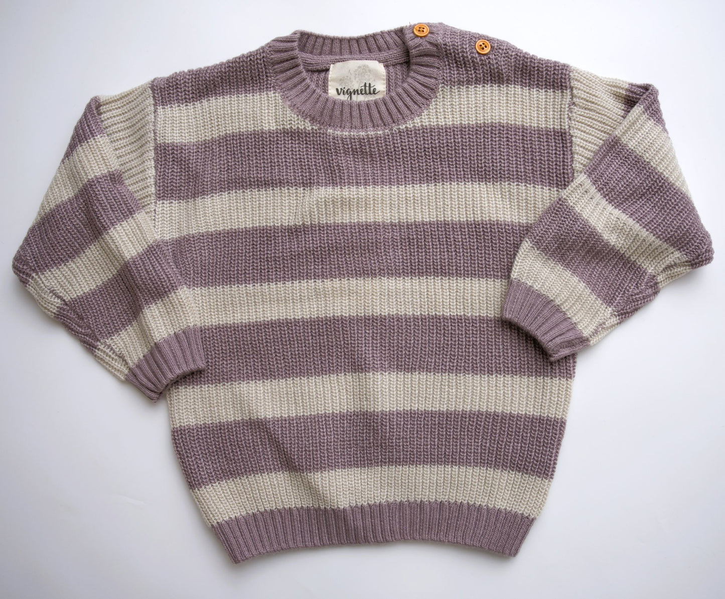 Vignette Saylor Sweater - Lavender Stripe