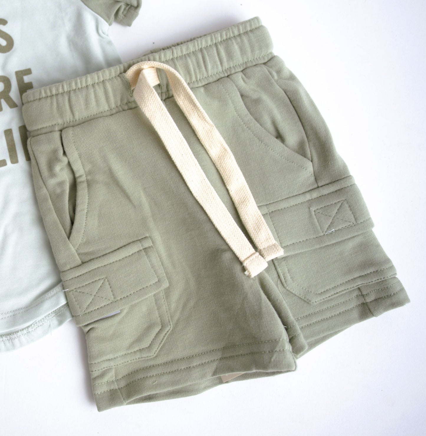 babysprouts, seagrass, cargo, shorts, boy, toddler, bamboo cotton, play