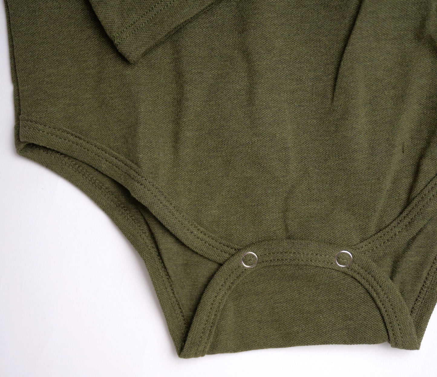 Me & Henry Seymour Pique Polo Onesie – Sage