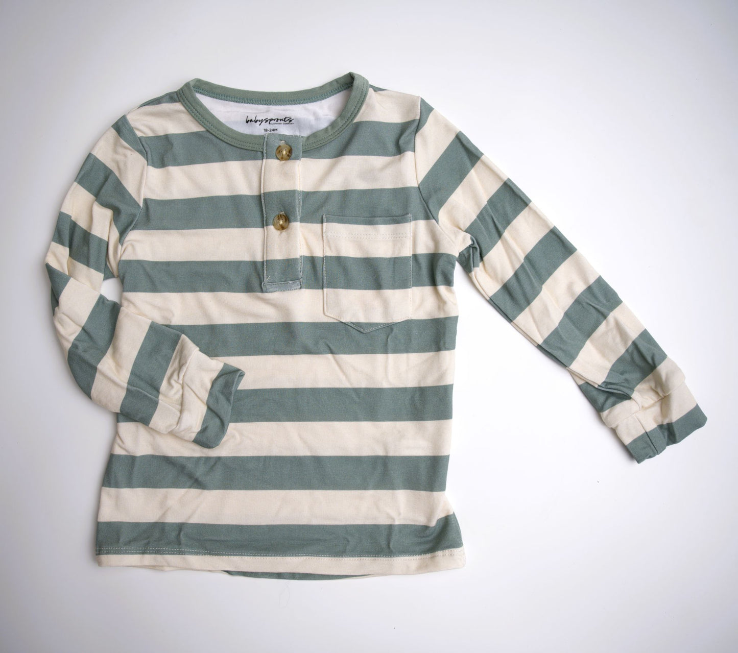 babysprouts, bamboo cotton, long sleeve tee, boys, toddler, henley