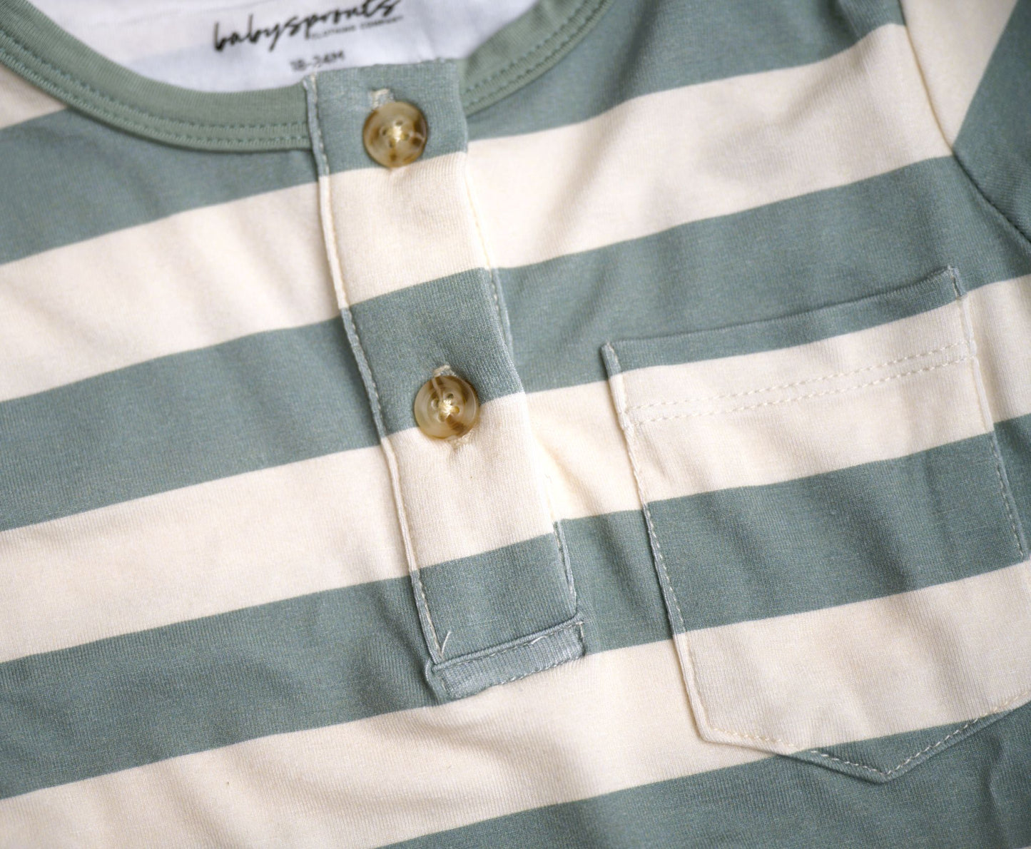 babysprouts, bamboo cotton, long sleeve tee, boys, toddler, henley