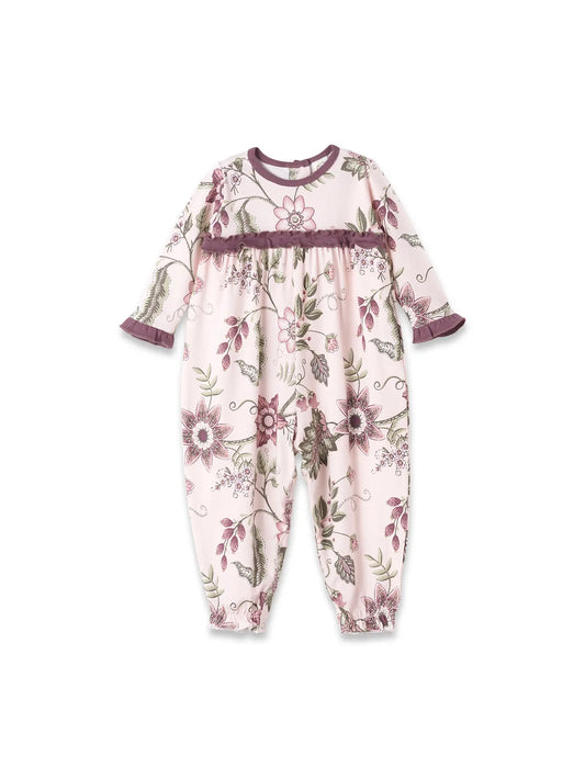 Tesa Babe Baby Girl's Floral Stitchery Bamboo Romper