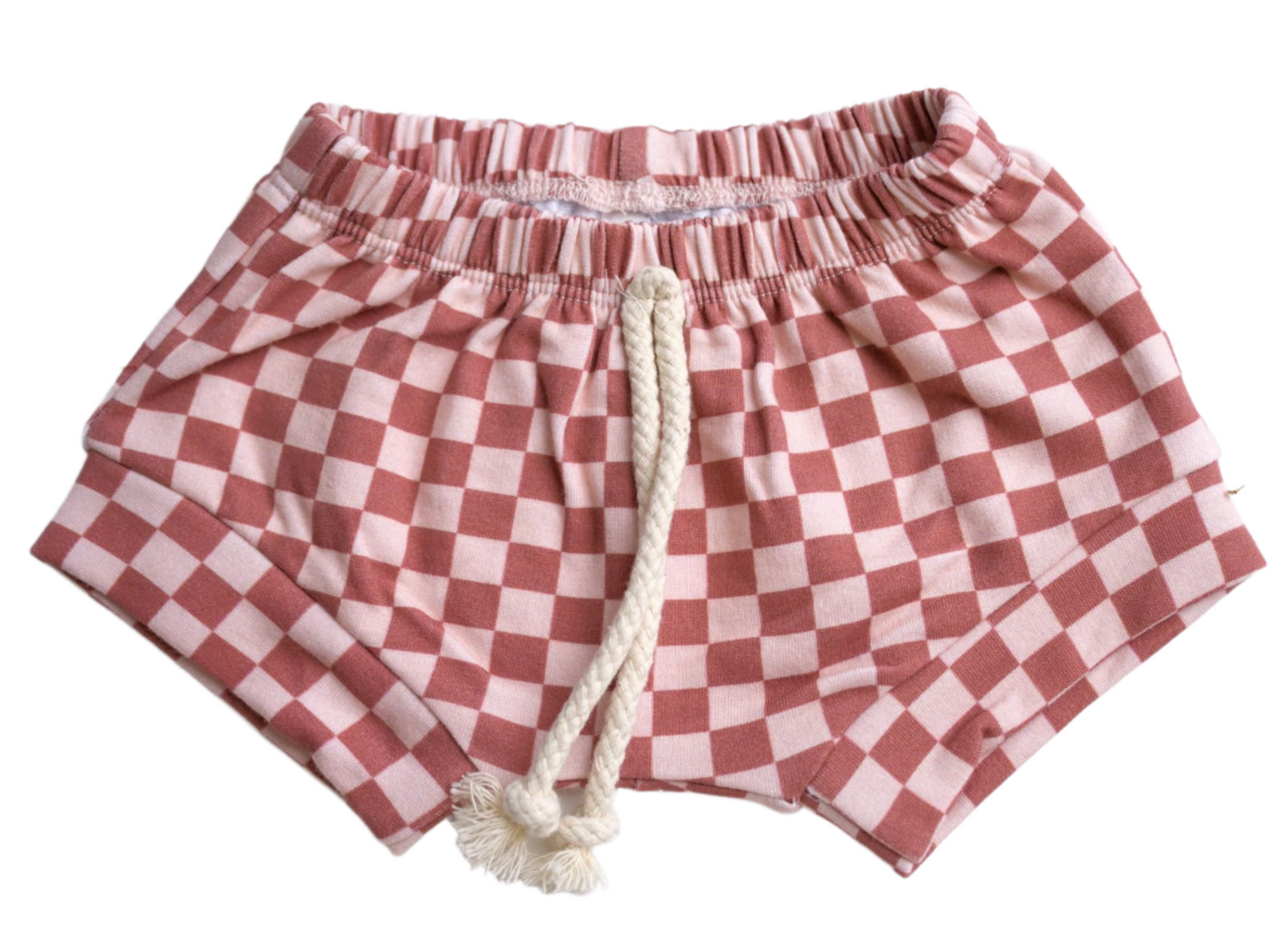 Babysprouts Clothing Company Girl's Shorties - Strawberry Checkered